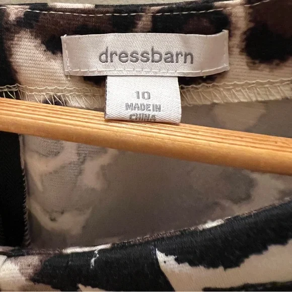 Dressbarn Animal Print Mini Dress, sleeveless, Women’s Size 10 - Picture 3 of 5